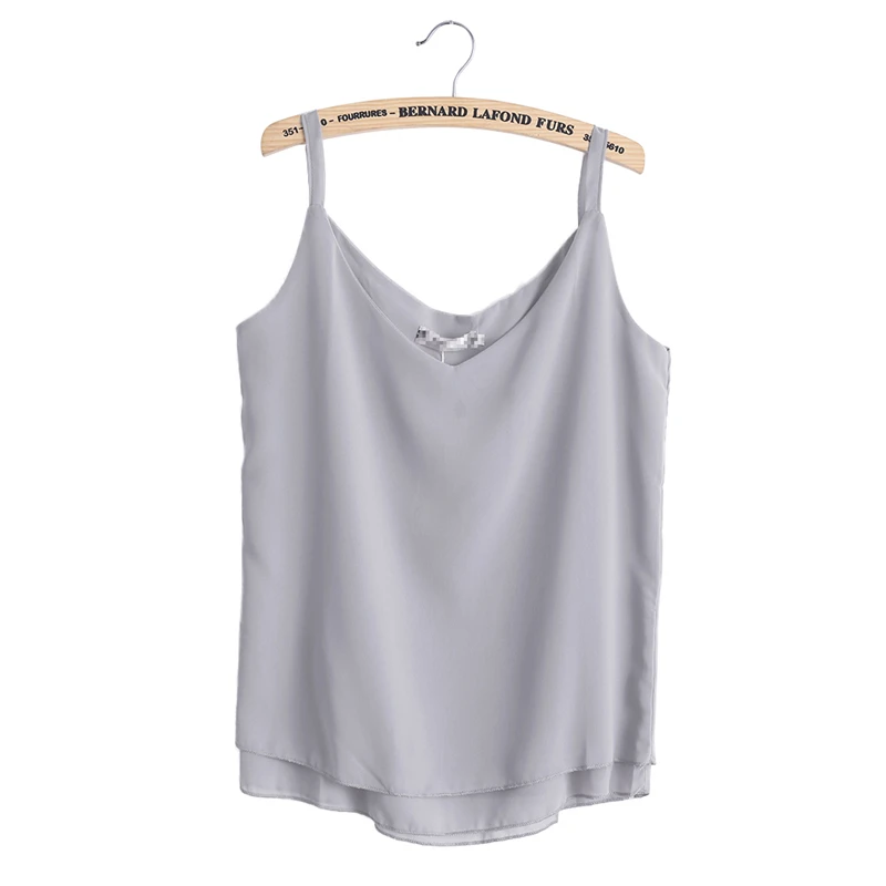 

Elegant Women Plain Baggy Sling Camisole V-neck Vest Slim Tank Tops X3UE