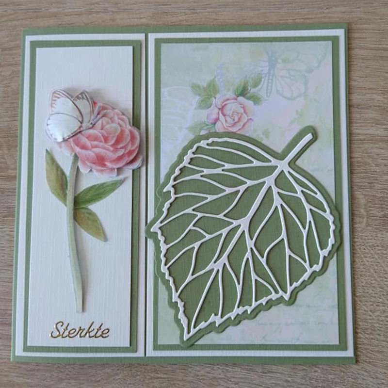 

JC Fan Shaped Leaves Metal Cutting Dies for Scrapbooking Craft Mold Cut Die Stencil Handmade DIY Paper Card Make Template Decor