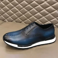 high quality brand fashion lace up men casual derby shoes classic men dress shoes genuine leather flats business sneakers