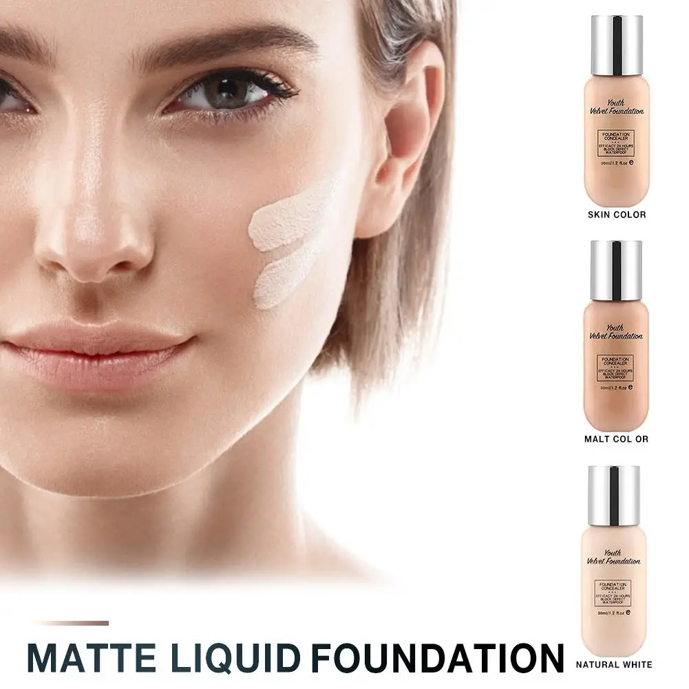 Матовая жидкая основа долговечная Водонепроницаемая увлажняющая Омолаживающая