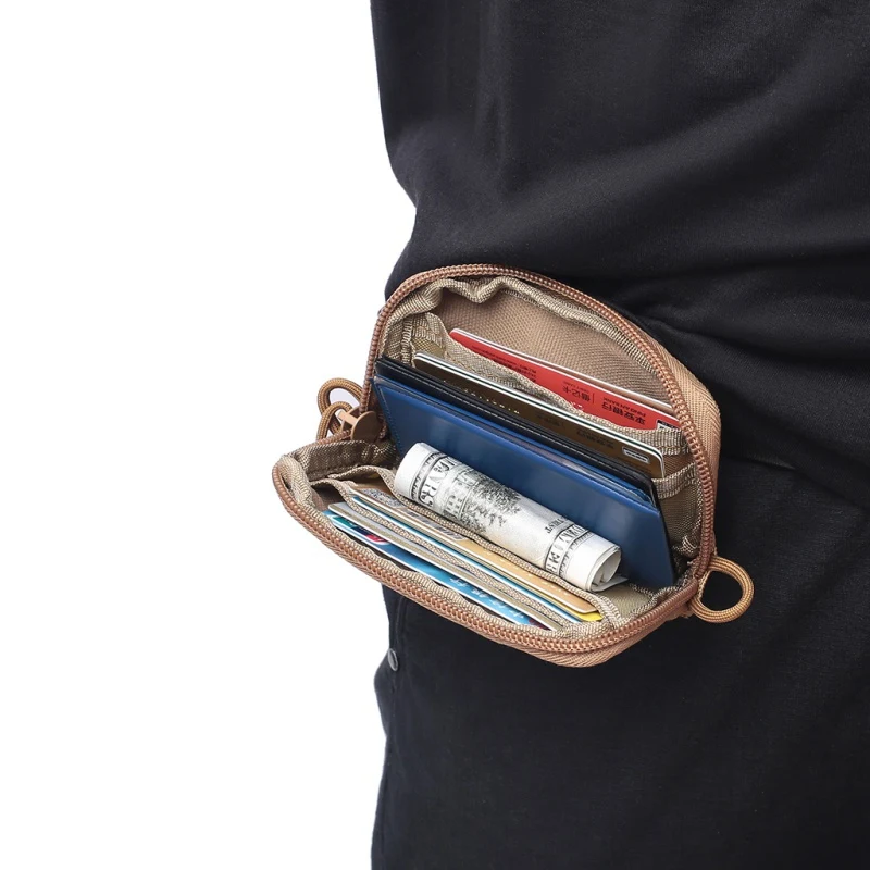 

Hunting Tactical Wallet Card Bag Waterproof Card Key Holder Money Pouch Pack Outdoor Military Multifunction Wallet Waist Bags