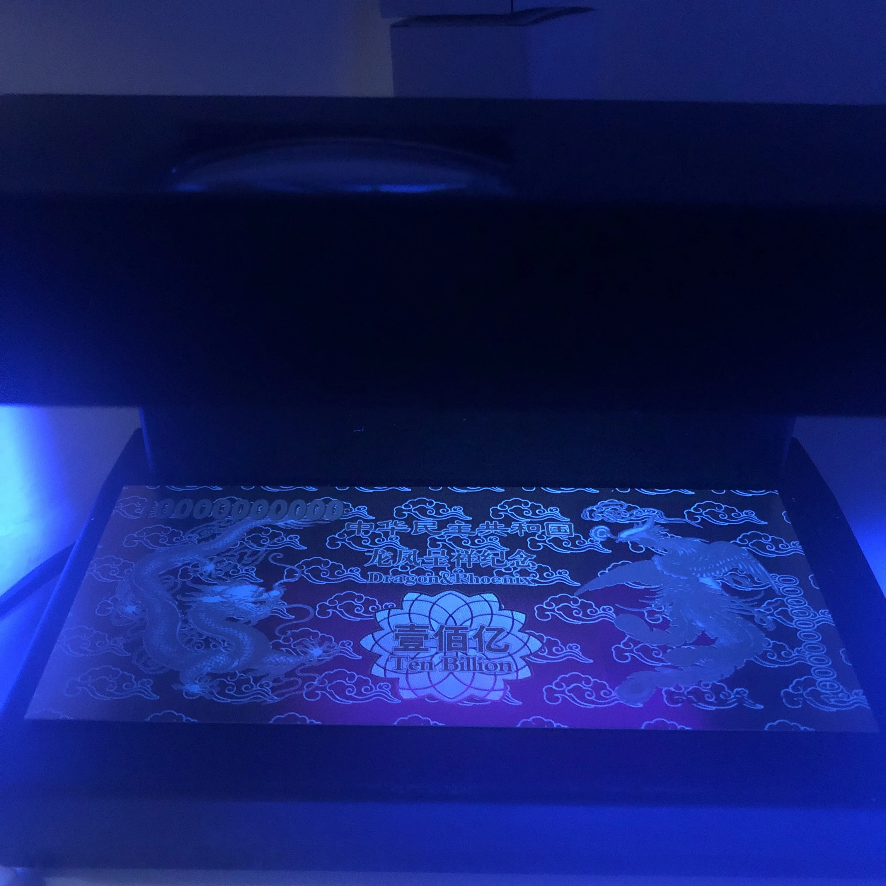 Банкноты из золотой фольги 10 шт./лот десять млрд китайский дракон и феникс с