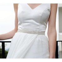 sparkling crystal with ribbon wedding accessores bridal belts %ef%bc%88crystal part is 45cm%ef%bc%89width 3cm bridal belts