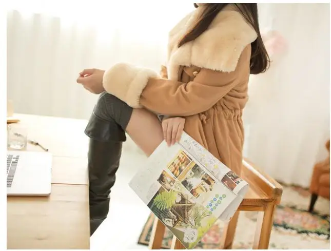 Зима осень 2021 теплые пальто шерстяное тонкое двубортное плотное куртка