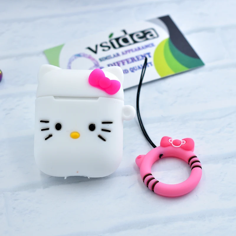 Для Airpods силиконовый защитный чехол TWS i11 i12 гамбургер попкорн Bluetooth наушники зарядное устройство коробка крышка Анти-потеря ремешок подарок - Цвет: Серебристый