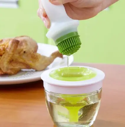 Кухня мелкие предметы Япония Высокая температура силиконовое масло бутылка с масляной кистью набор блинов барбекю щетка для выпечки масляная щетка