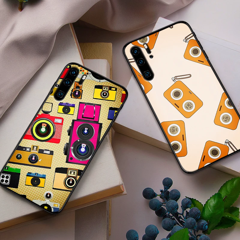 Винтажная мультяшная радиокамера чехлы для huawei Note 10 View 20 7A 3GB Pro Honor 7X8X9X8 9 Lite чехол