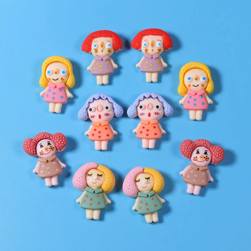 

10 шт./лот мультяшная абстрактная фигурка с плоским основанием кабошон для скрапбукинга банты для волос аксессуары для центра «сделай сам» р...