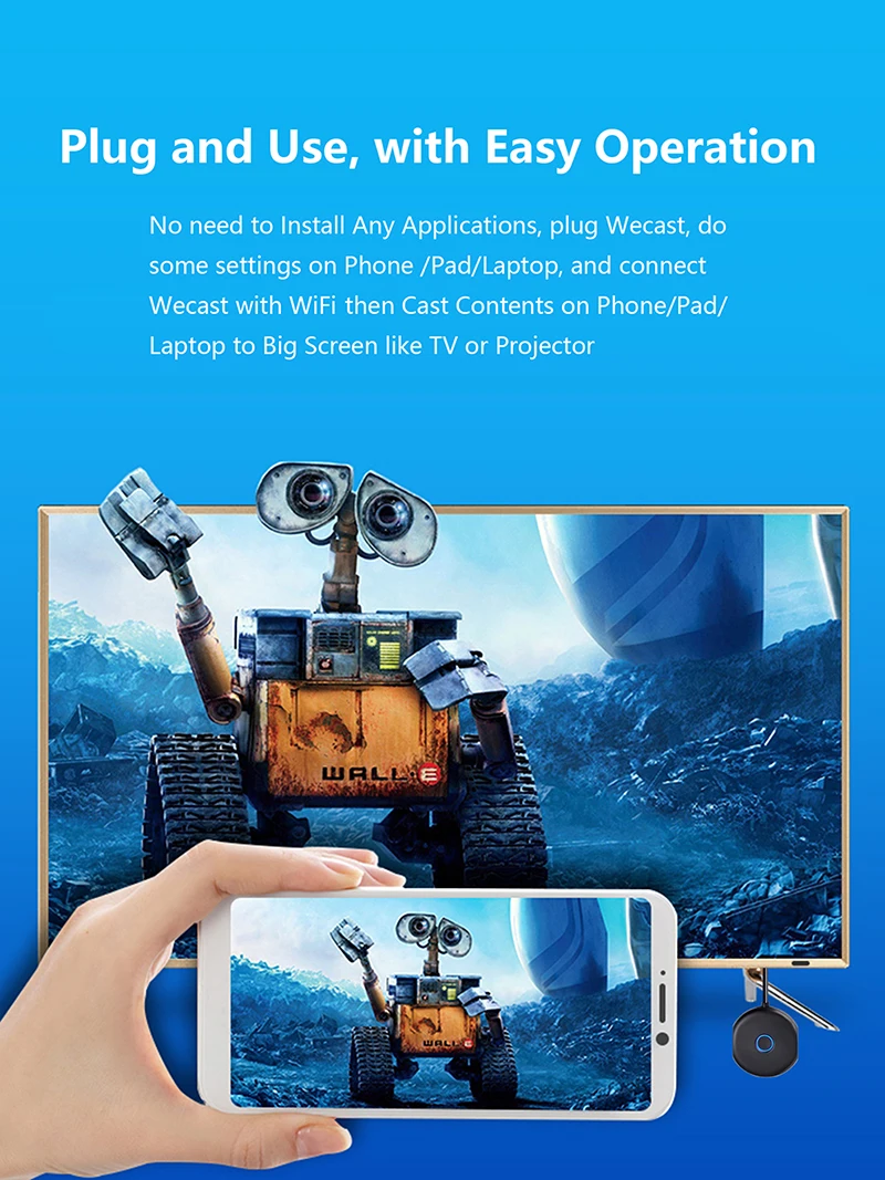 

tv stick 4K WiFi display receriver Dongle TV Stick Miracast ios Android Windows DLNA Airplay mirrorscreen for YouTube