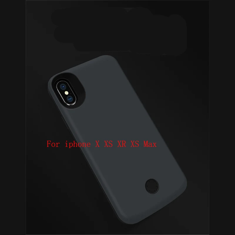 

Power Bank Case for Iphone X Xs Charger Case 6000mah for Iphone Xs Max Xr Power Bank Cover Case Black External Battery Pack Case