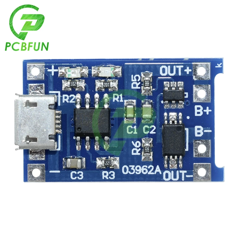 TC4056A заменяет TP4056 5В 1A Micro USB 18650 литиевая батарея зарядная плата модуль зарядного