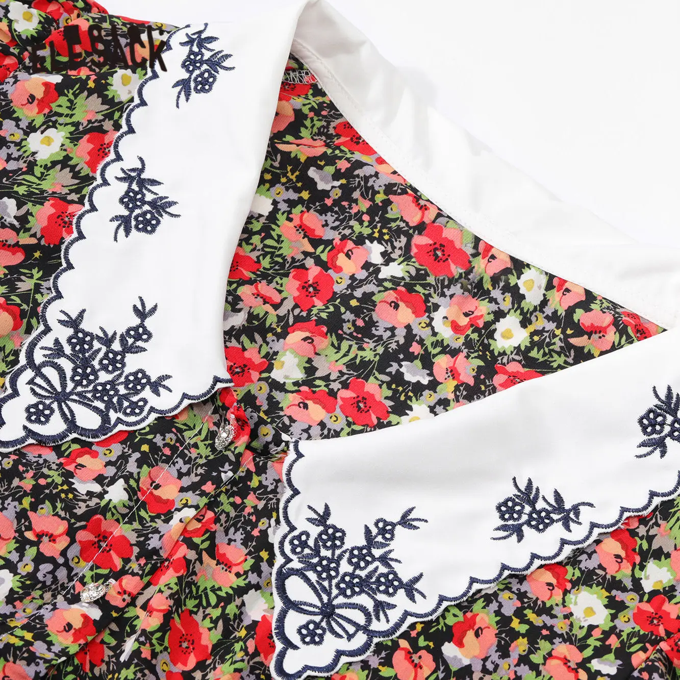 Женское шифоновое платье с цветочным принтом ELFSACK разноцветное Повседневное