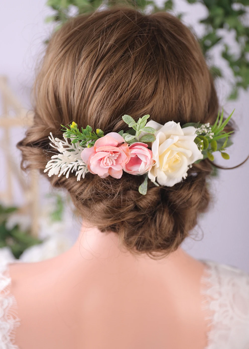 Гребень для волос с цветочным узором в стиле сказочной короны итальянские