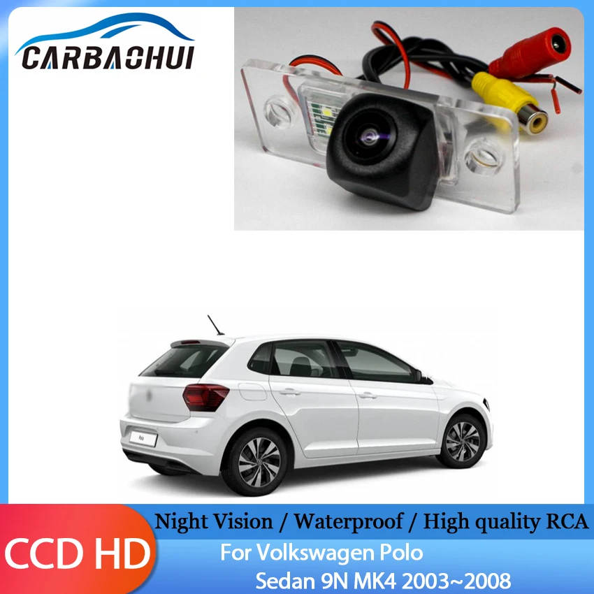 

CCD Car Rear View Backup Reversing Camera Parking system For Volkswagen Polo Sedan 9N MK4 2003 2004 2005 2006 2007 2008
