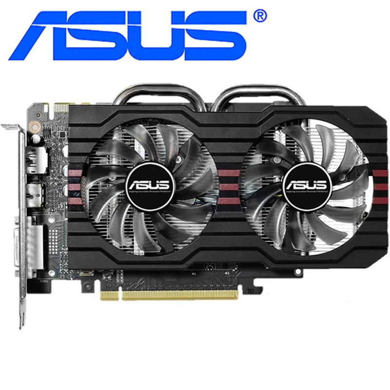Видеокарта ASUS GTX 760 2 Гб 256Bit GDDR5 для видеокарт nVIDIA VGA Geforce GTX760 прочнее чем GTX750 TI 650