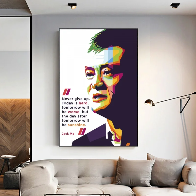 Постер Jack Ma Картина на холсте настенное искусство картина для гостиной домашний