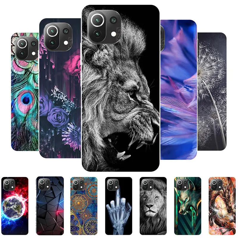 

Lion Animal Case For Xiaomi 11 Lite 5G NE Case Phone Cover For Xiaomi 11 Lite NE 5G Silicone Soft Case for Mi 11 Lite 5G NE
