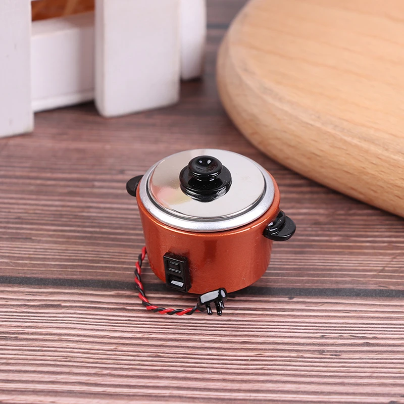 1 шт. 1:12 DIY миниатюрная белая черная рисоварка кухонные аксессуары украшение для