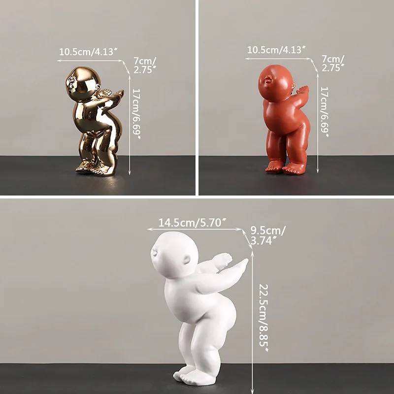

Home Decor Nordic Ins Simple Abstract Character Creative Figurine Fat Man Living Room Display Furnishings Crafts New Year Gifts