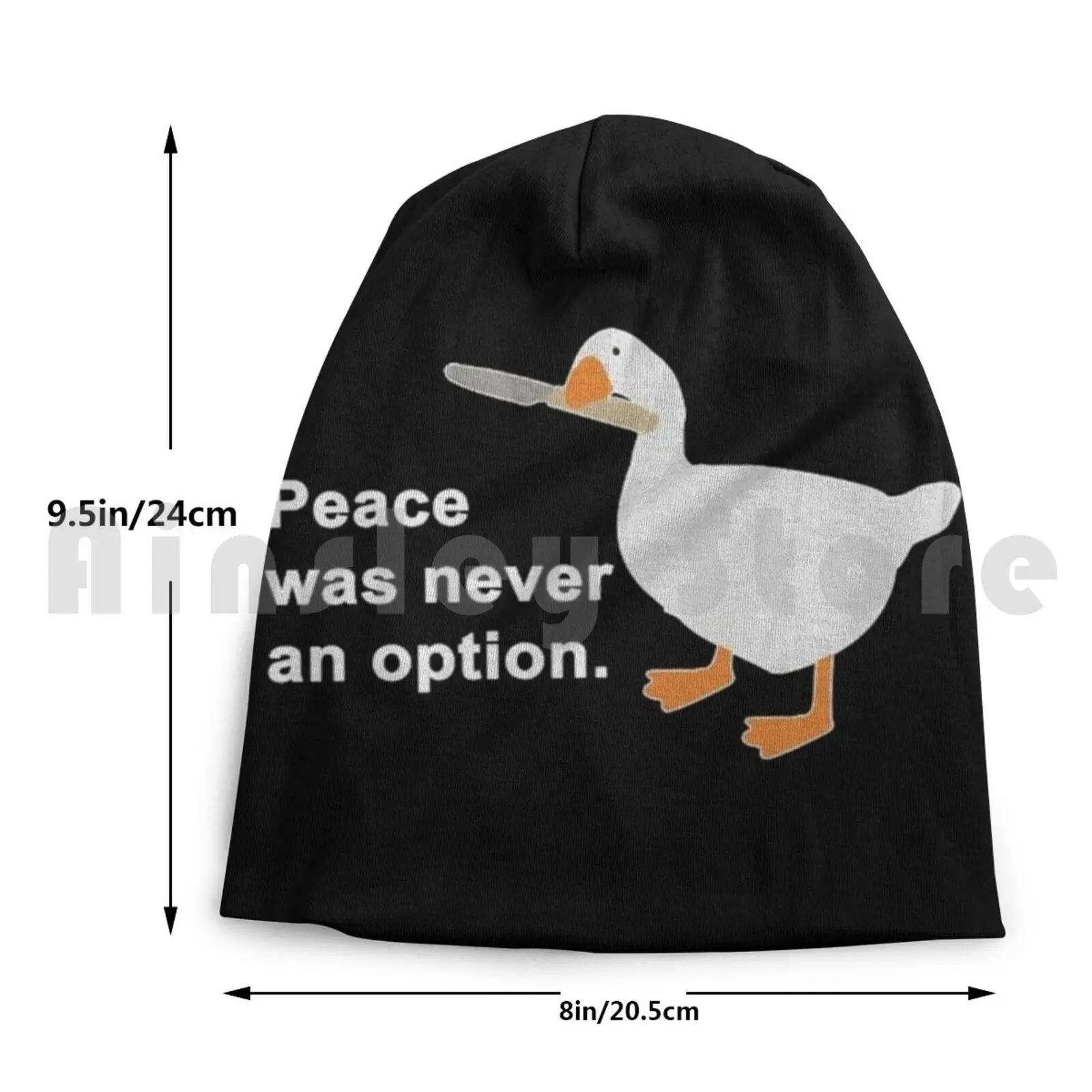 Peace Was Never An Option Meme Duck With Knife Meme Quote Beanies Knit Hat Hip Hop Peace Was Never An Option Dank Meme images - 6
