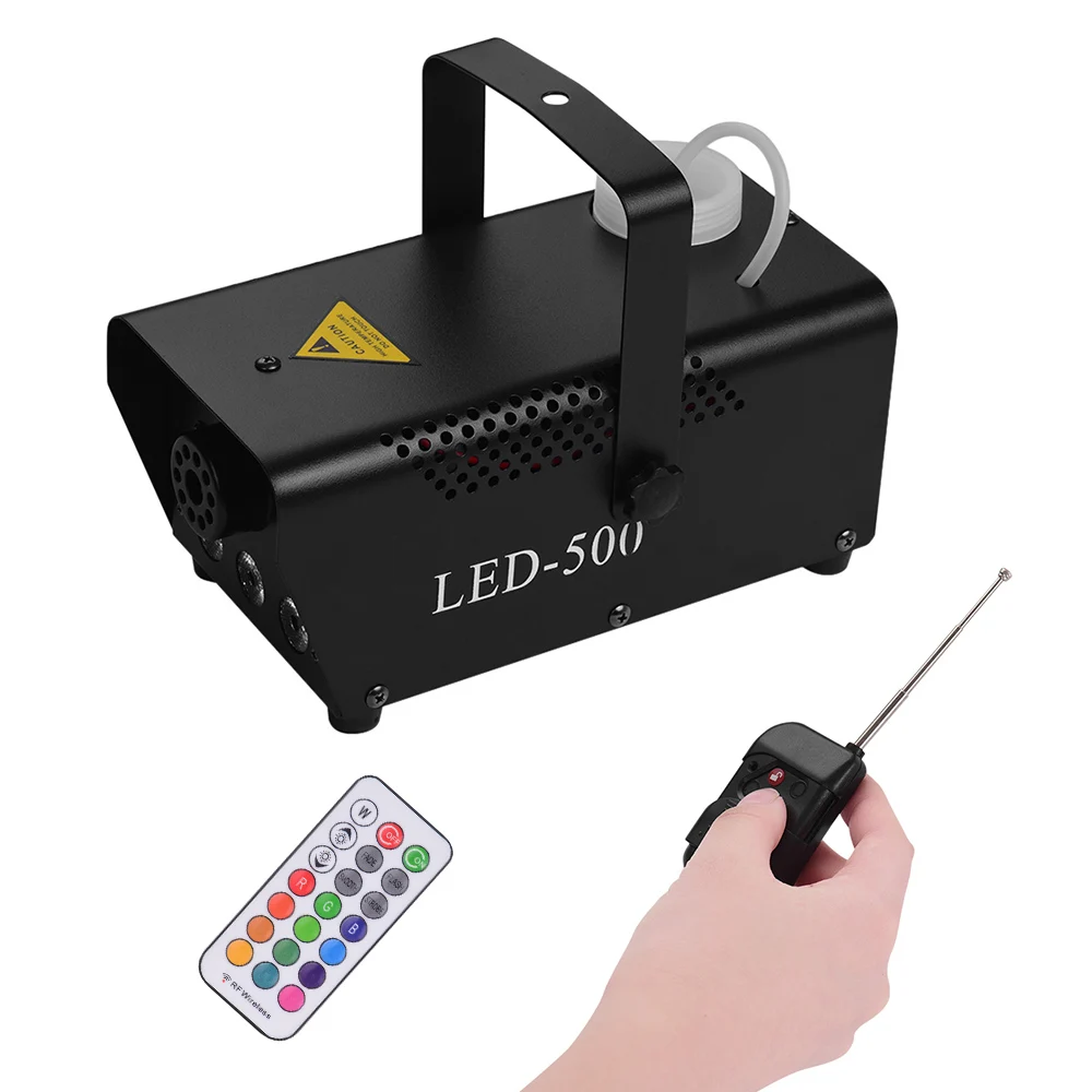 

Colorful 500W Fogger Remote Control Fog Smoke Machine with 12 Colors Selection RGB LED Lights Electric Music Instrument Parts