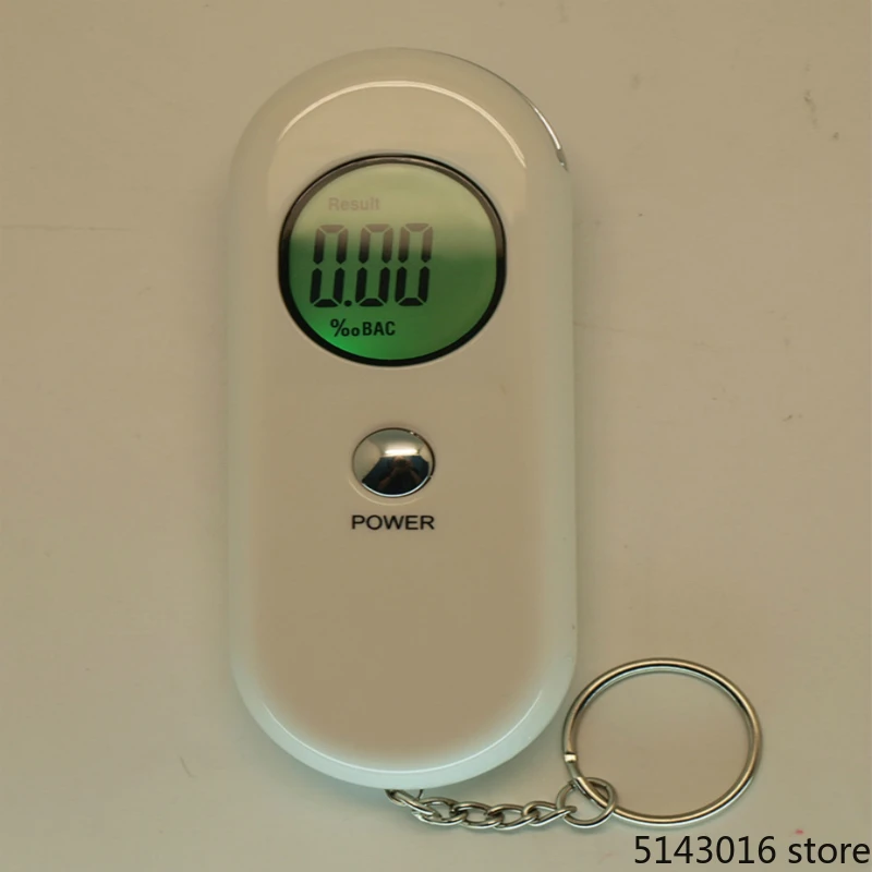 

2019 Professional Alcohol Breath Tester Breathalyzer Analyzer Detector Test Keychain Breathalyser Device LCD Screen