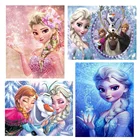 DIY 5D квадрат и круглый disney полная Алмазная мозаика, алмазная вышивка крестиком на рисунке, Эльза набор алмазов сверло для вышивки домашний декор