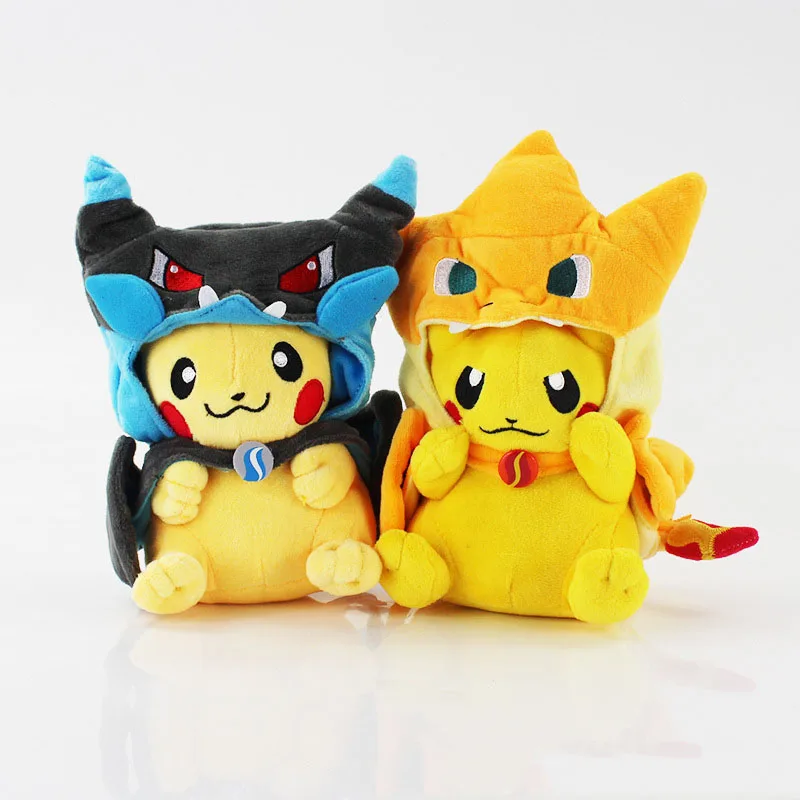 4 шт./лот TAKARA TOMY Покемон Пикачу Косплей Charizard плюшевые игрушки кукла мягкие
