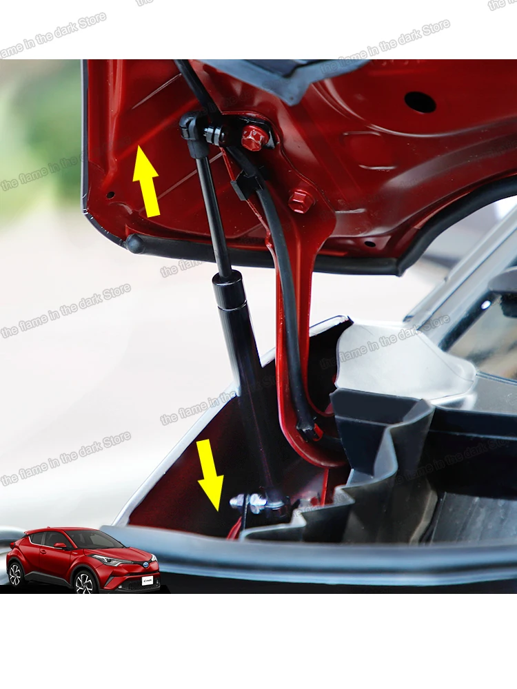 Lsrtw2017 нержавеющая сталь накладка на капот автомобиля гидравлический стержень