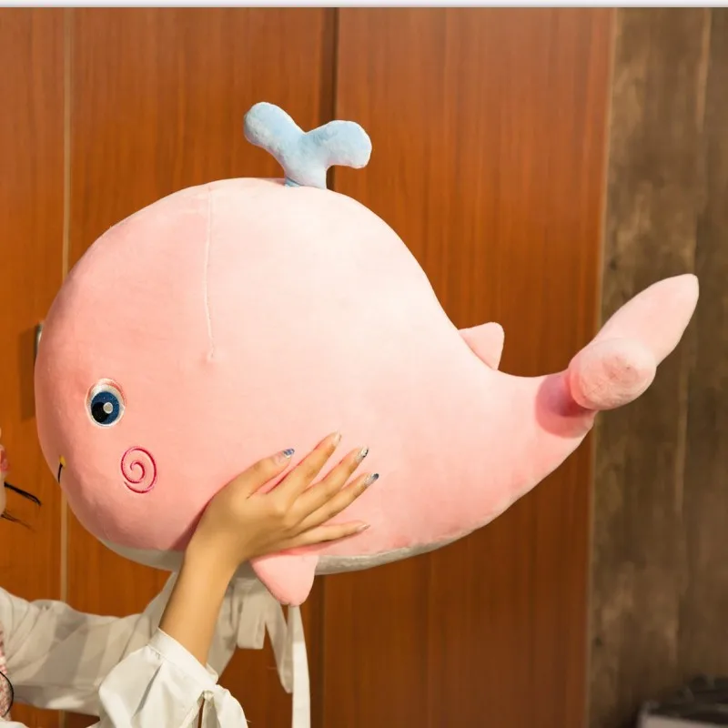 

Whale Soft Stuffed Soft Ie Sea Animals Whale with Water Huggable Kids Ocean Blue/pink 30/45/65cm Plush Doll Toy Kid Gift