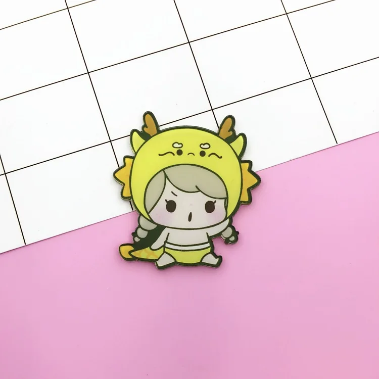 

Sailing Rain Kawaii Girl Cosplay Animal Brooches Cute Children Friends Women Brooch Pins for backpacks Clothes Accessories