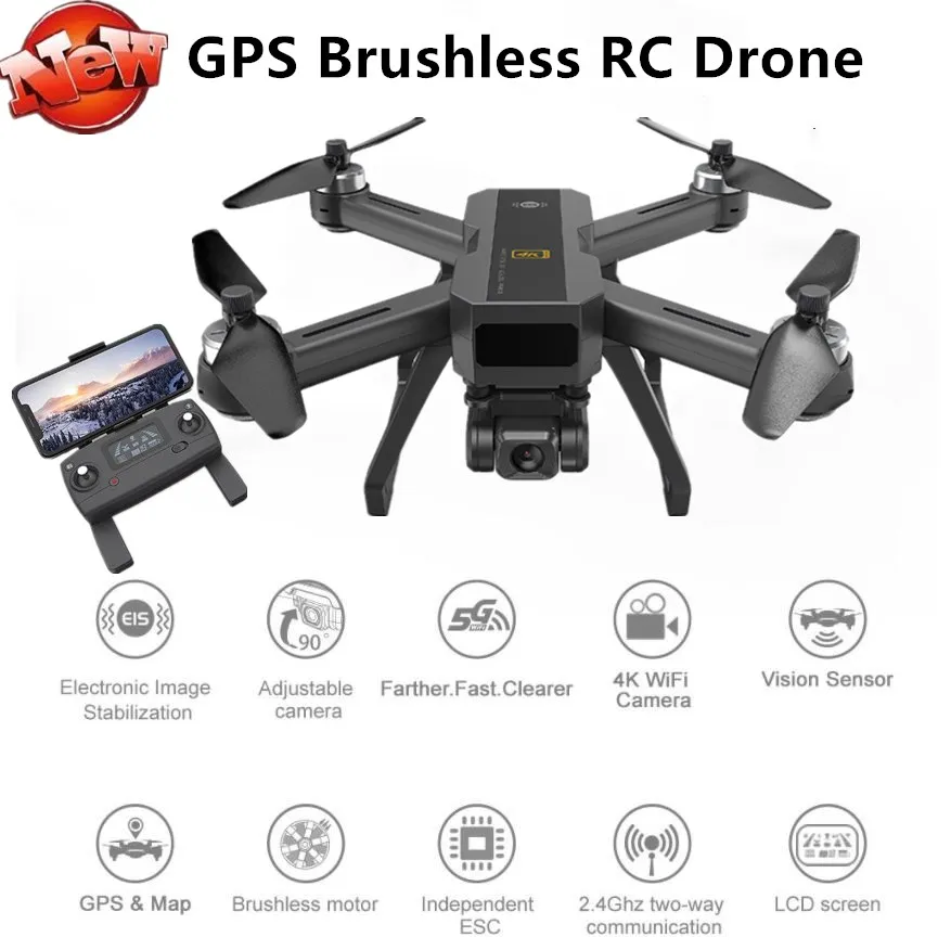 GPS/ГЛОНАСС двойной режим позиционирования RC Quadcopter 2 4G бесщеточный двигатель 4K HD WIFI
