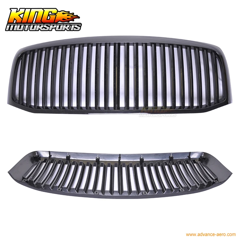Вертикальный гриль подходит для 06 07 08 Dodge Ram 1500 2500 3500 Black американская Бытовая