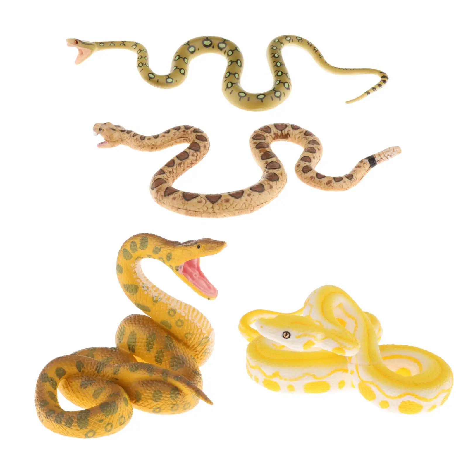 

Simulation Snake Figure Collectible Toys Snake Animal Action Figures Kids Animal Sandtable Scene Toys