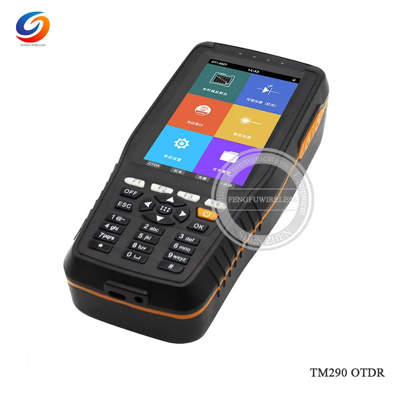 Горячие TM290 Мини Смарт OTDR 1310/1550nm с VFL/OPM/OLS сенсорный экран OTDR оптический рефлектометр времени домена