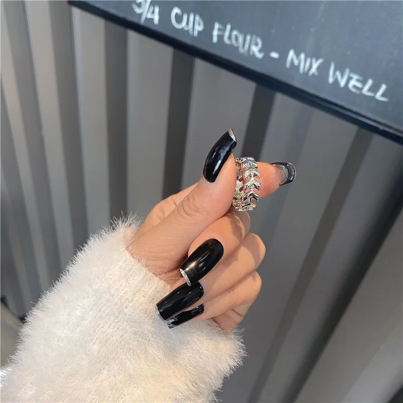 Модные Позолоченные Золотая Рыбка Кости кольцо простой женское на заказ Женская