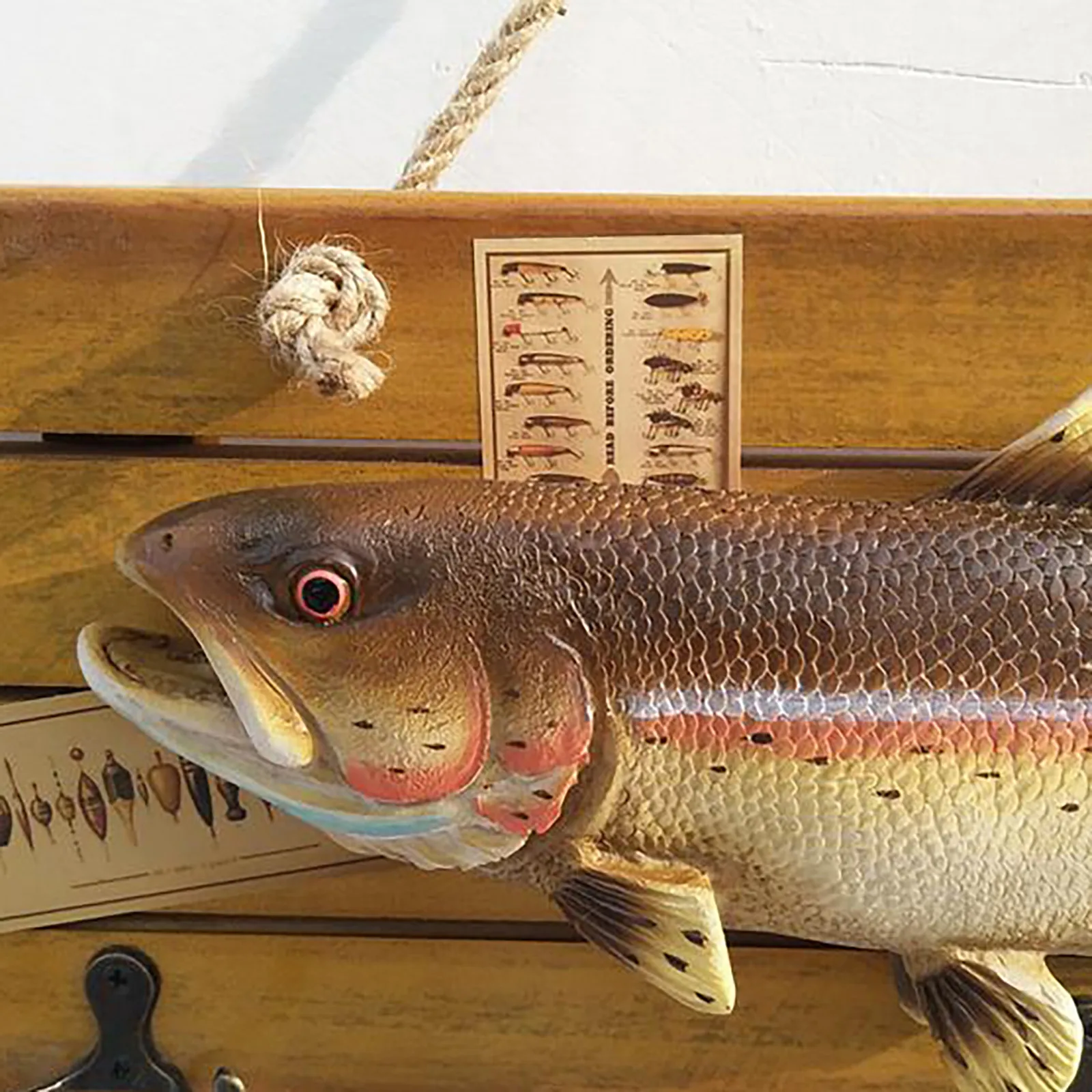 

Antique Creative Imitation Fish Pendant Wooden Crafts Wall Decorations Decoracin De Habitacin