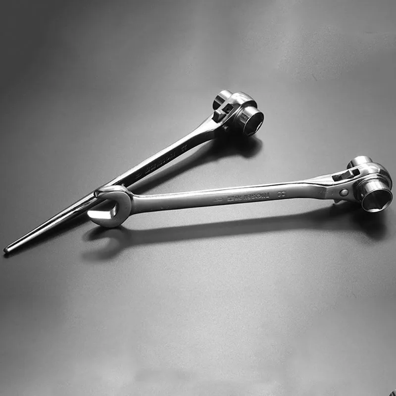 19 мм 22 Трещоточный ключ с острым концом CR V двухсторонний рукав быстрый автомат