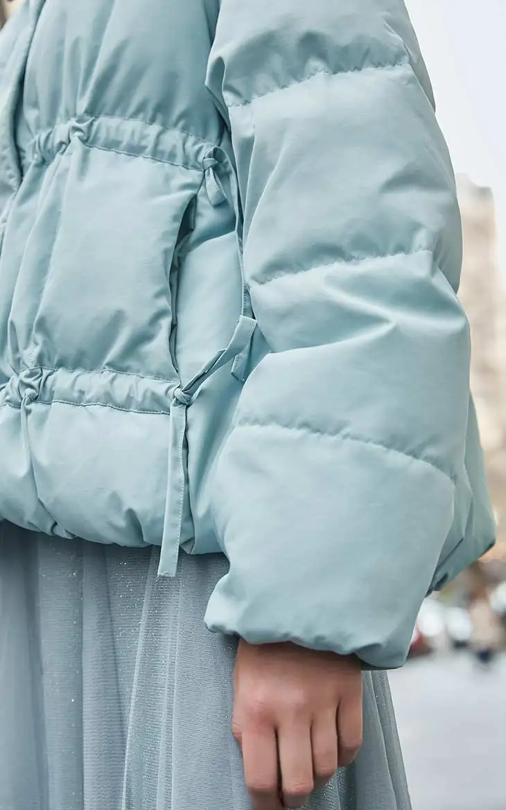 Vero Moda женский Двусторонний пуховик с капюшоном на шнуровке | 319423513