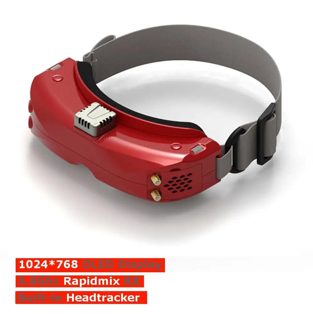 

1024x768 HD 3D FPV видео очки разнообразие с новым приемником Rapidmix RX встроенный видеорегистратор Headtracker фокусное расстояние регулируемое