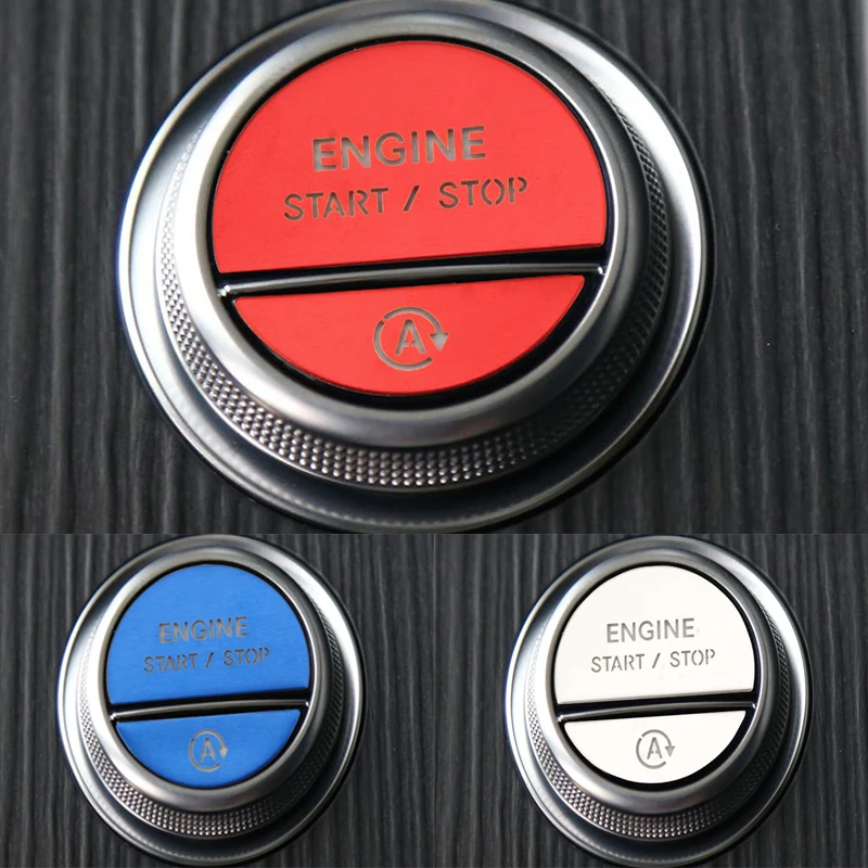 

Car Styling for Mercedes Benz C S Class W206 W223 Interior Auto Start Stop Engine Push Switch Buttons Cover Stickers Trim