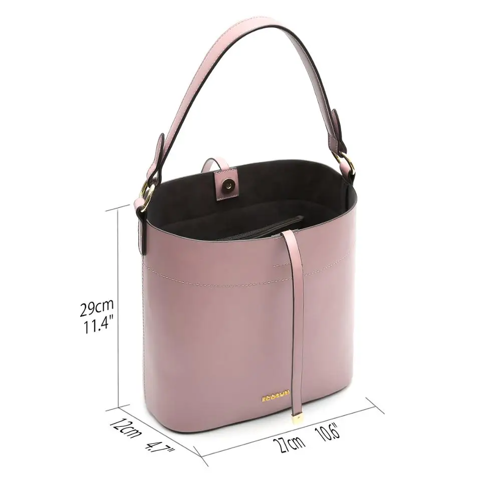 Женская сумка мессенджер ECOSUSI из искусственной кожи с двумя ремнями 11