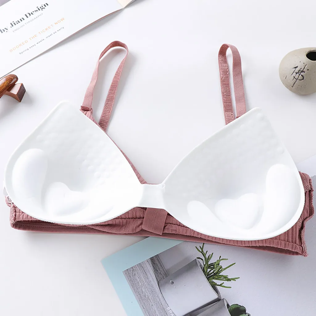 Casual Underwear Shear Seamless Vest Bra Tops Slim New Solid Crop Top Without Steel Ring Ladies 2020 soutien | Женская одежда