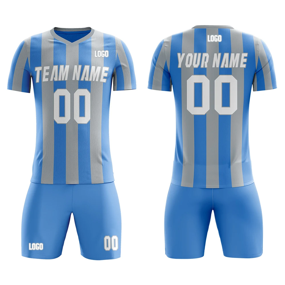 

2021 Custom Soccer Jersey Set Print Your Name/Number Logo Training Tracksuit Sports Outfits for Outdoor Game for Men/Lady/Youth