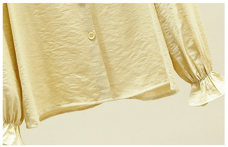 

Long Sleeve Ruffles Round Collar Chiffon Blouse Shirt Women Tops Blusa Blusas Mujer De Moda 2021 Womens Tops And Blouses D800