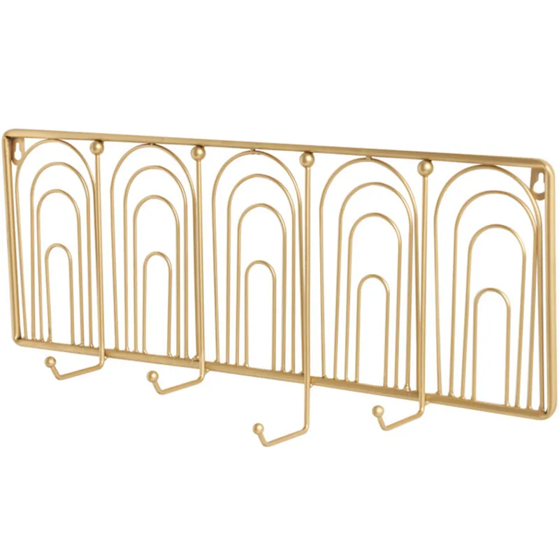 

Nordic Style Room Decoration Ins Style Light Luxury Creative Hook Into The Door Metal Rack Gold Wall Hanger