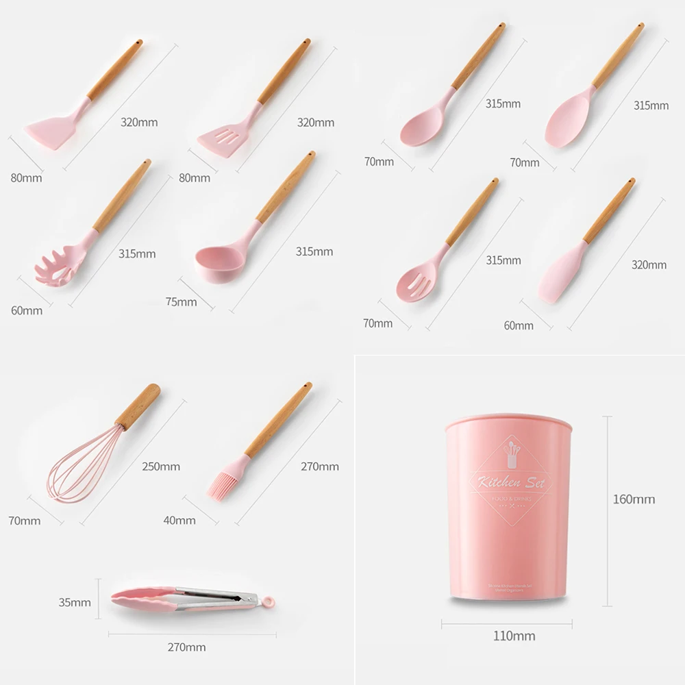 Силиконовая ложка Homies Розовая/черная/зеленая лопатка щетка скребок устройство