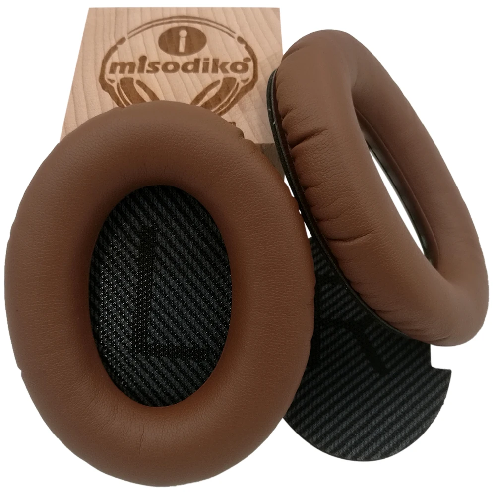Chocolate Сменные амбушюры misodiko, амбушюры, подушки для Bose quietкомфорт QC35 QC25 QC2 QC15, SoundTrue, AE2 AE2i AE2w подушки для наушников - Цвет: Chocolate