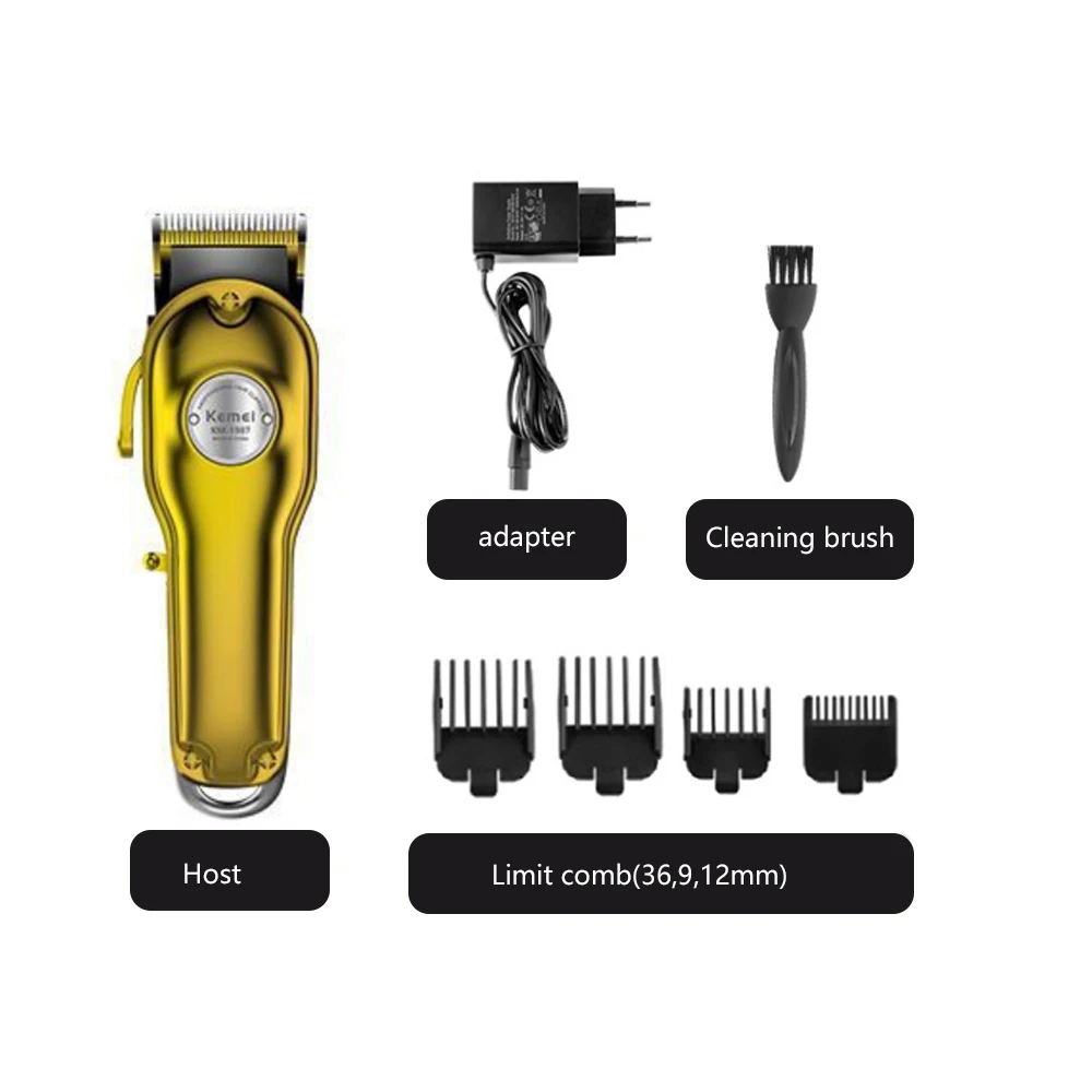 Профессиональная электрическая полностью Металлическая машинка для стрижки