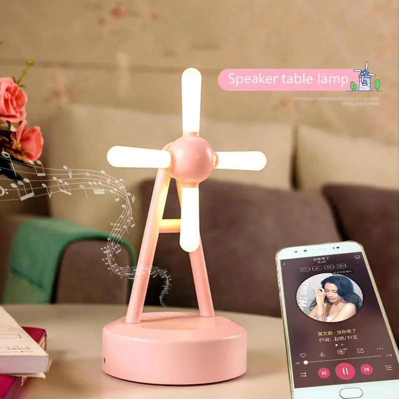 Ветряная мельница Ночной светильник светодиодный сенсорный Настольный для